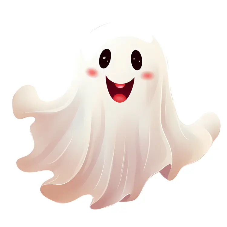 Smiling White Ghost