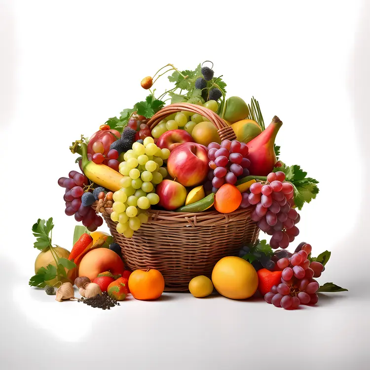 Vibrant Fresh Fruit Basket