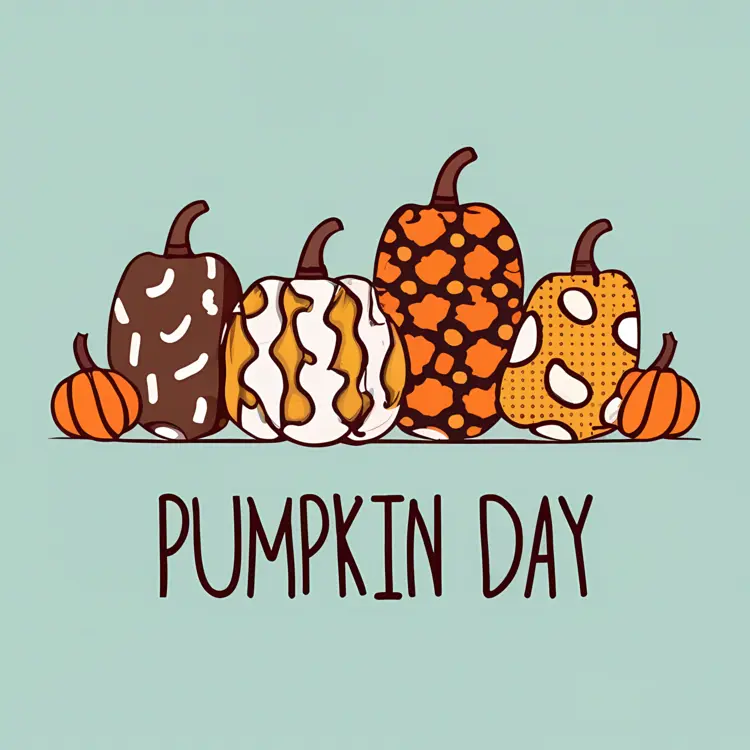 Pumpkin Day with Patterned Pumpkins