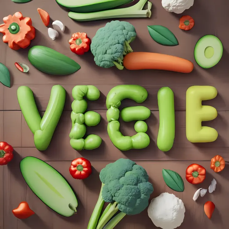 Healthy Green Vegetables Arrangement