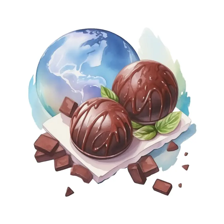 Chocolate Truffles with Globe