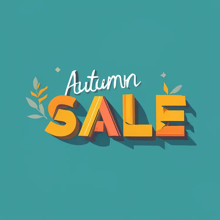 Autumn Sale with Leaves