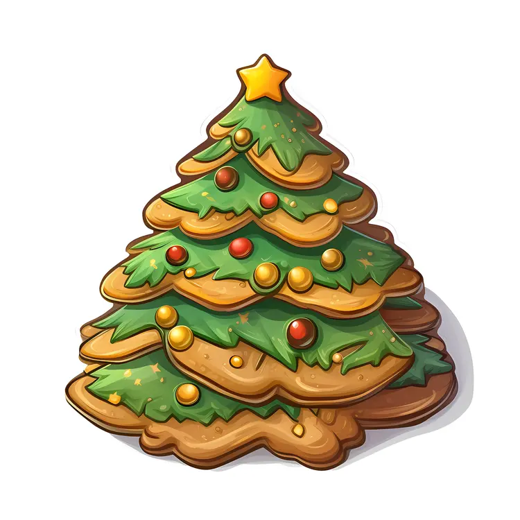 Layered Christmas Tree Cookie