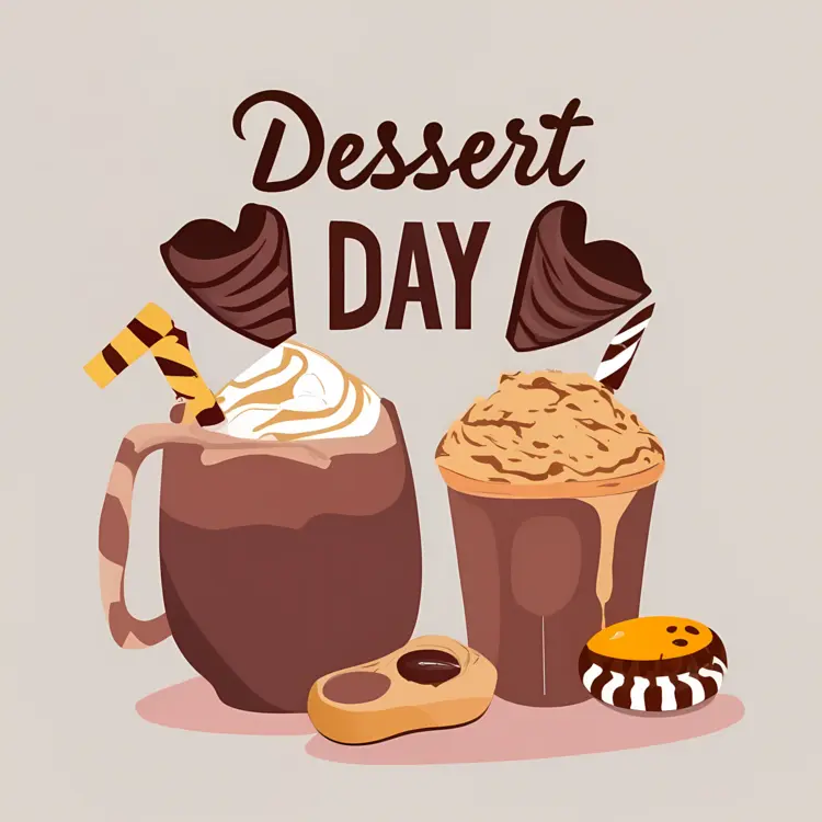 Happy Dessert Day Drinks and Sweets
