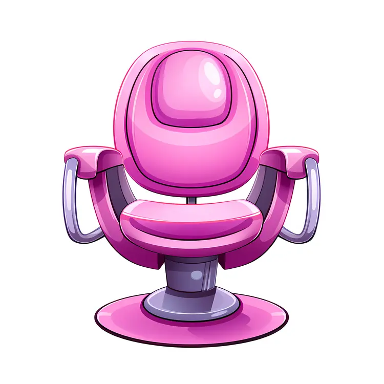 Pink Salon Chair for Beauty and Hair Styling