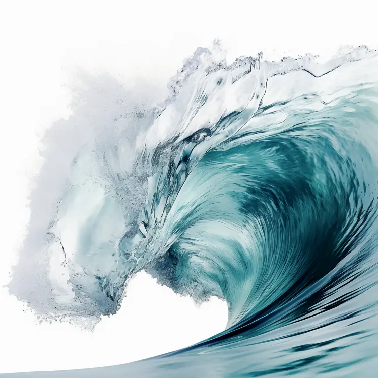 Majestic Blue Ocean Wave