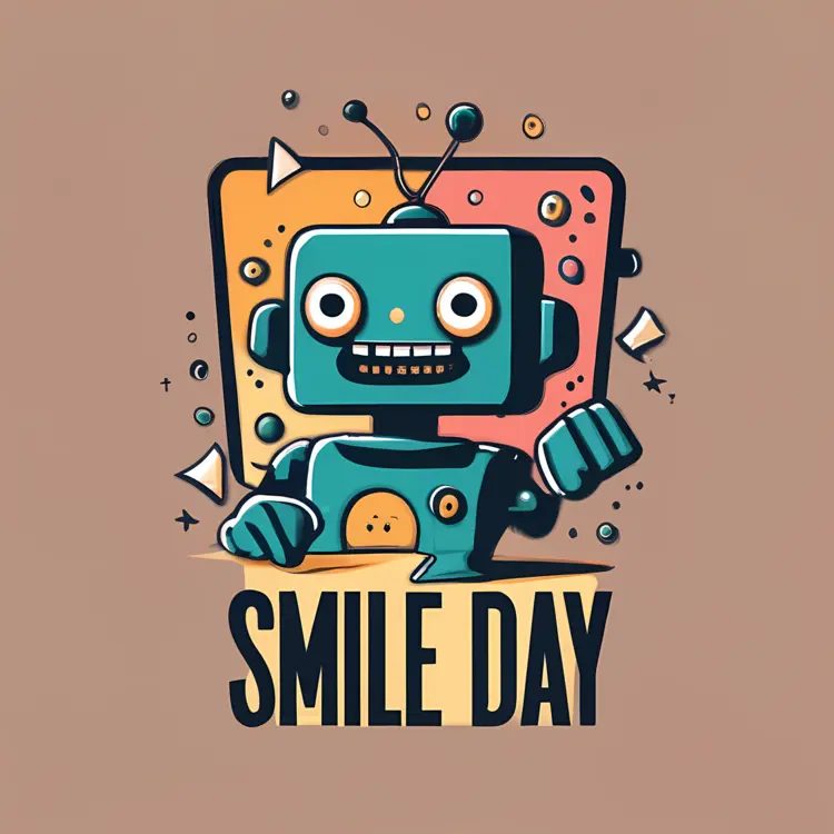 Cute Robot for Smile Day