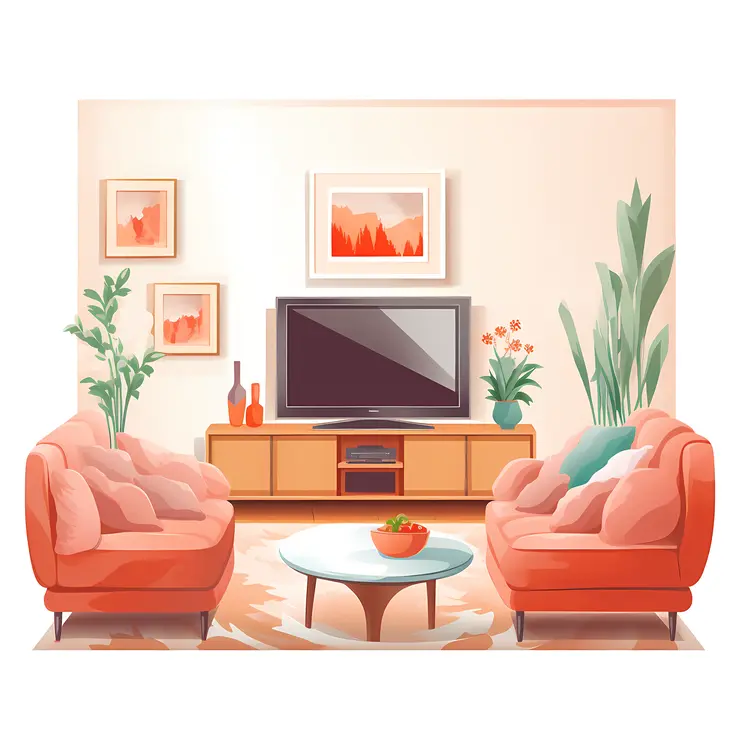Cozy Living Room with Modern Decor
