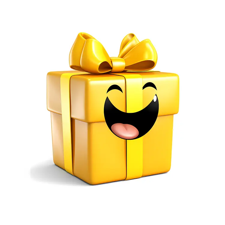 Happy Yellow Gift Box