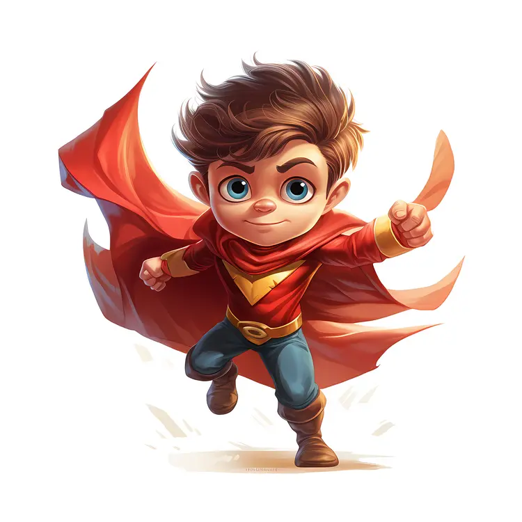 Adventurous Superhero Kid