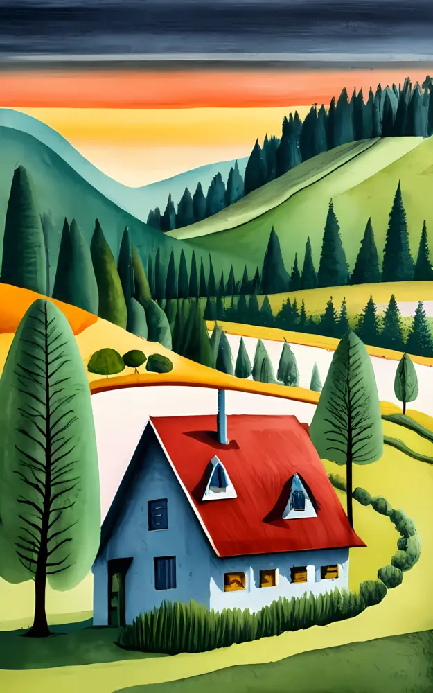 Countryside House in the Hills