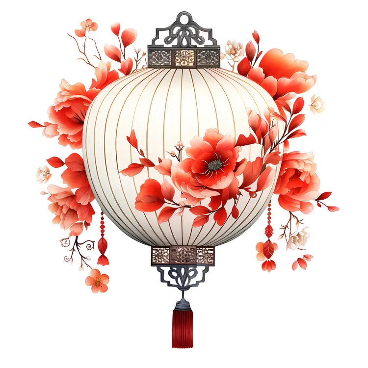 Floral Lantern for Chinese New Year