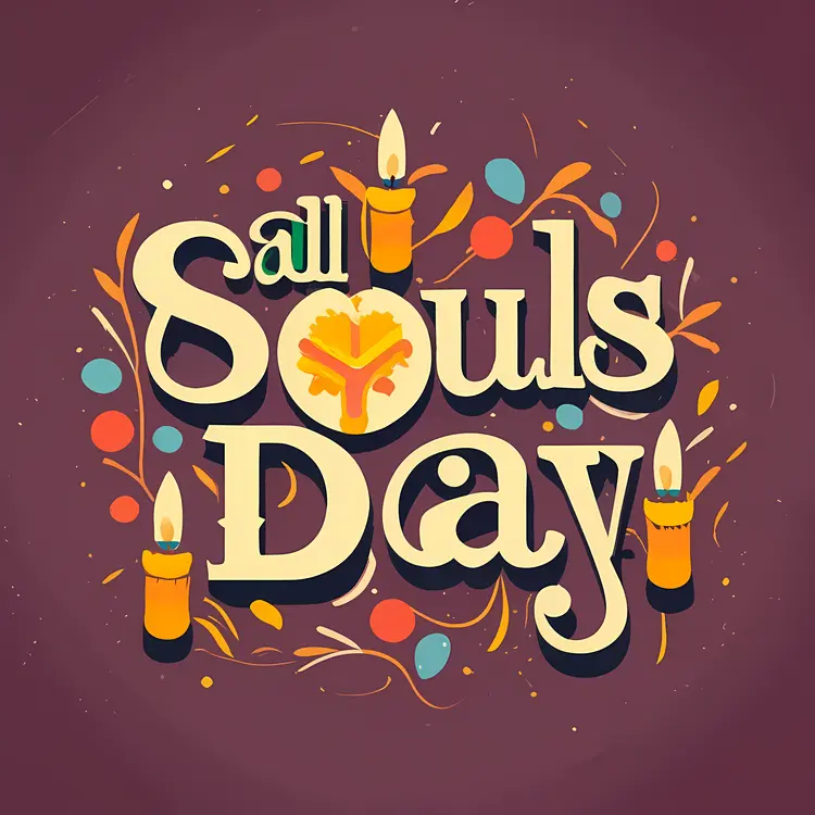 All Souls Day Celebration with Candles