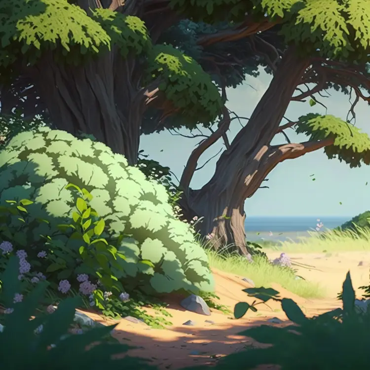 Serene Forest Path with Lush Greenery