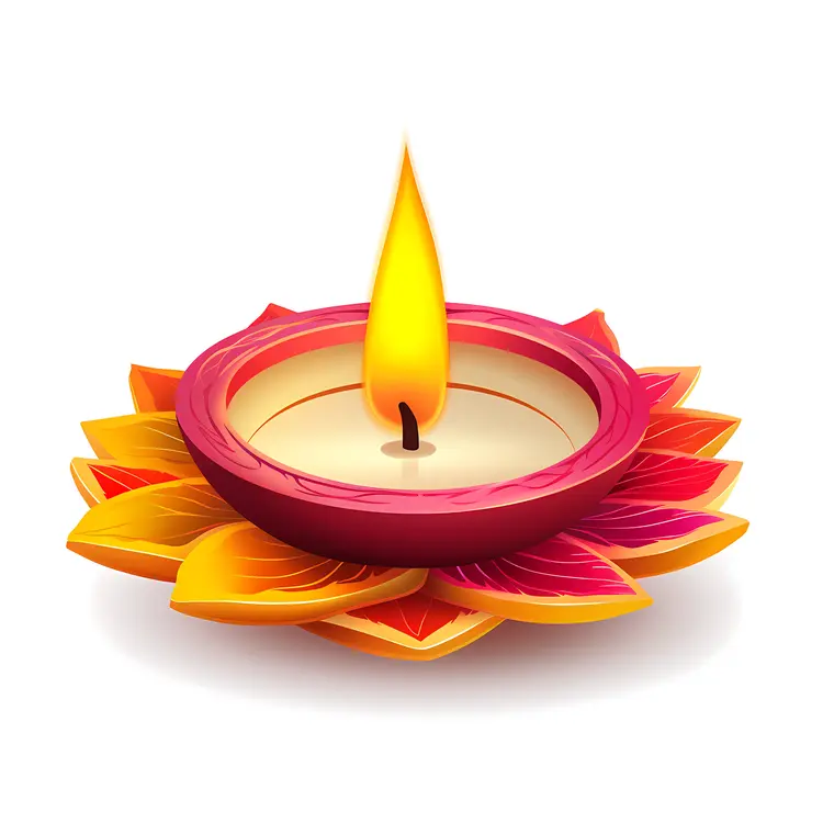 Bright Diya Lamp for Diwali