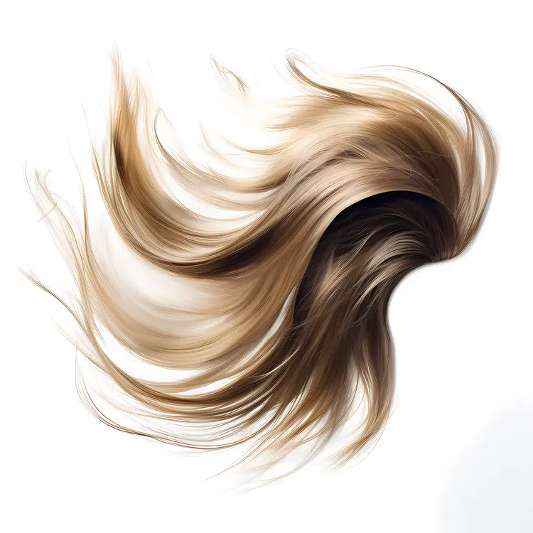 Flowing Blonde Hair in Motion