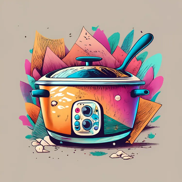 Stylish Crockpot with Geometric Patterns