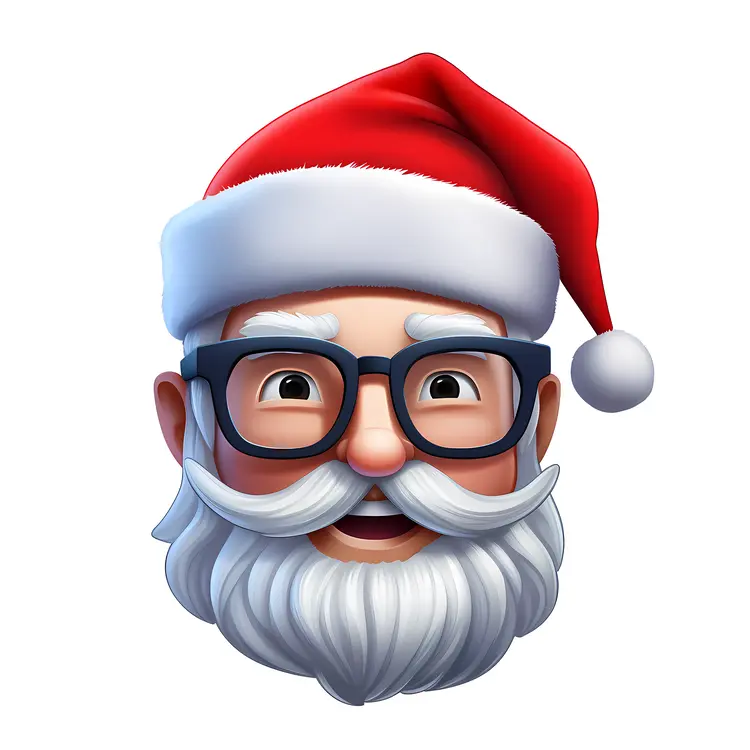 Santa with Glasses