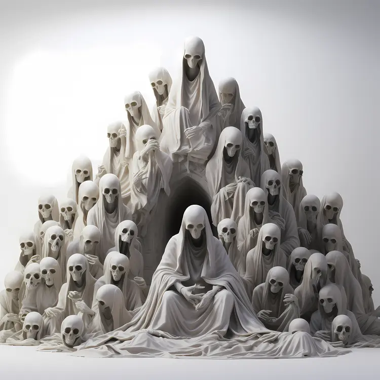 Haunting Skeletons in Shrouds