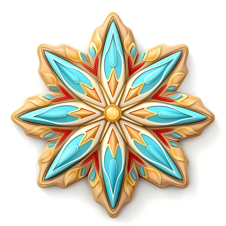 Colorful decorative star