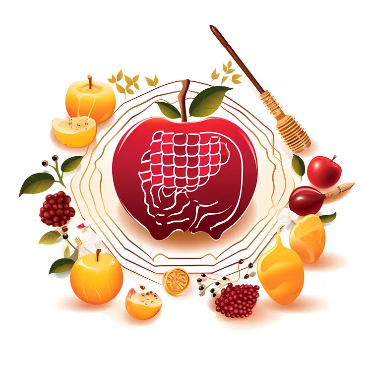 Apple and Honey for Rosh Hashanah Celebration