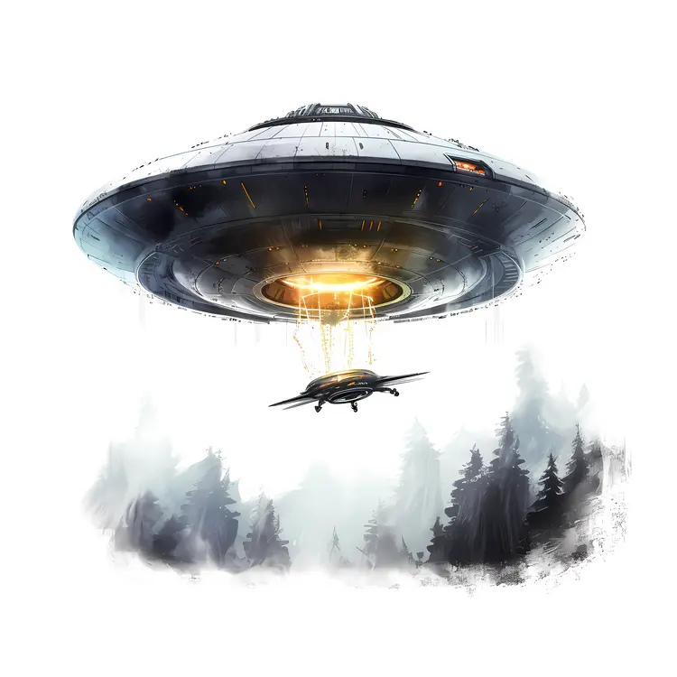 UFO Abducting Object
