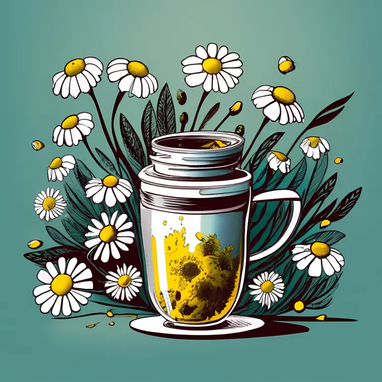 Chamomile Tea with Flowers