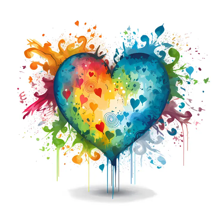 Colorful Heart Illustration
