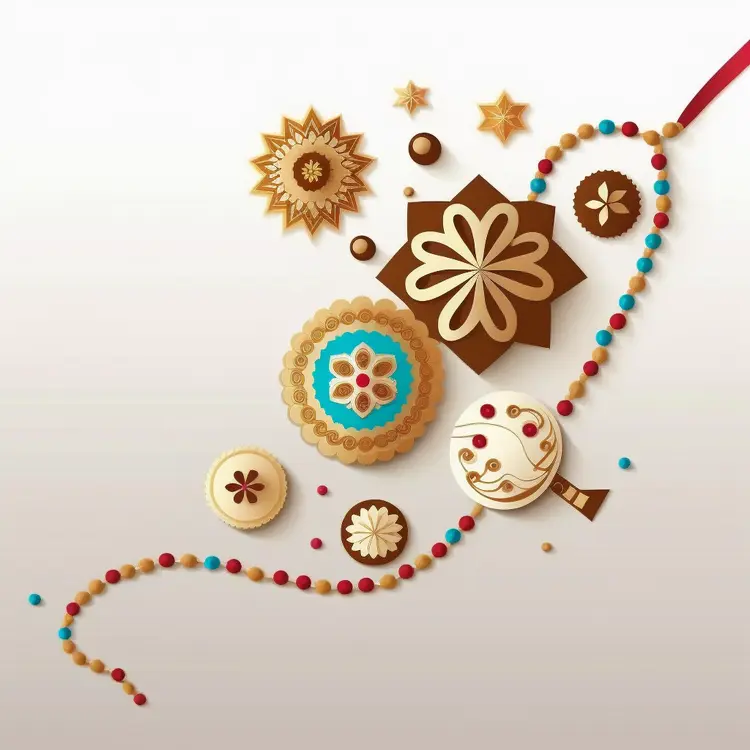 Beautiful Rakhi Design for Raksha Bandhan