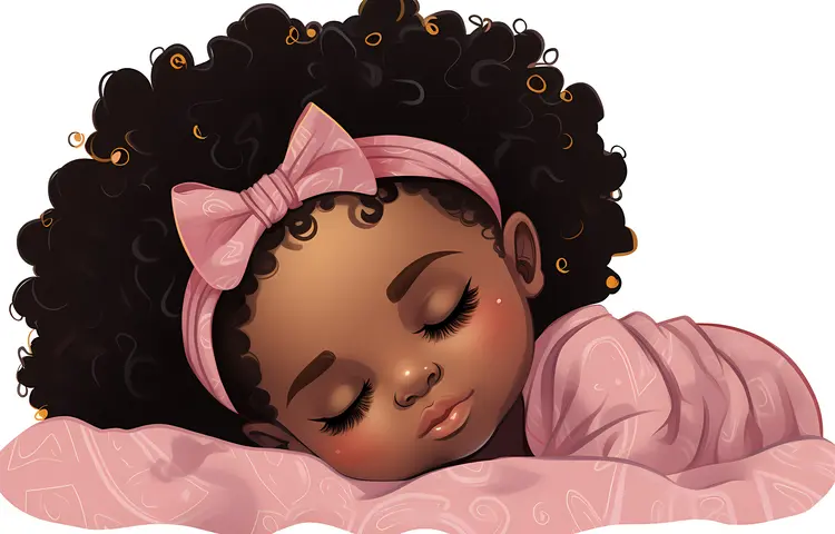 Sleeping Baby with Pink Bow