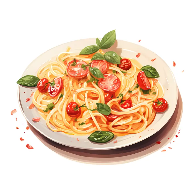 Pasta with Fresh Tomatoes and Basil