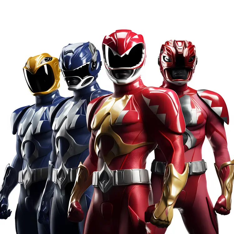 Power Rangers Team in Action