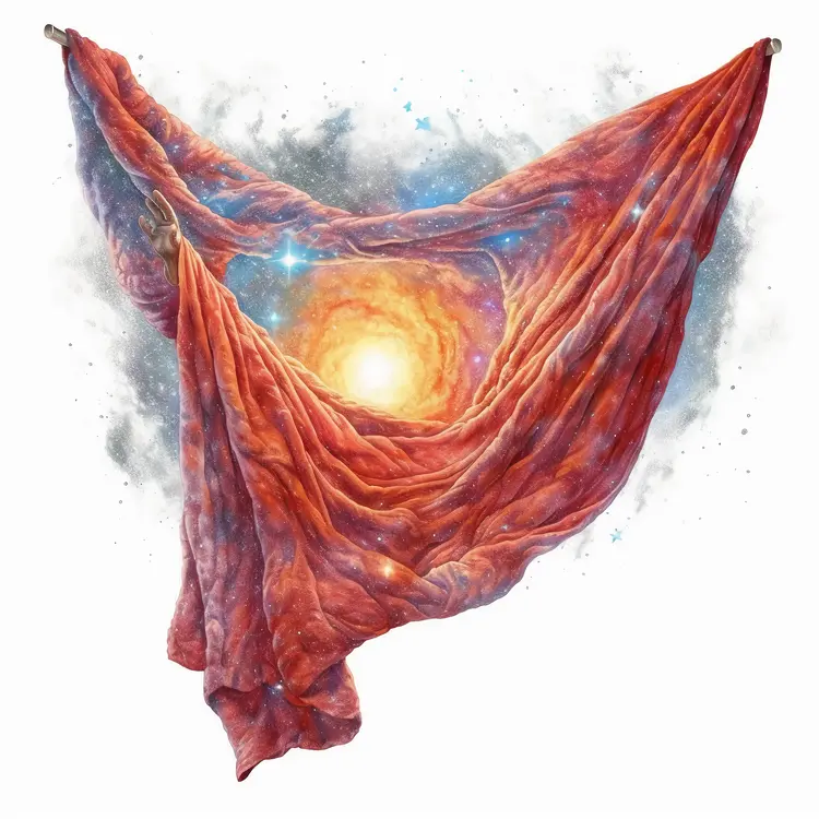 Cosmic Fabric with Stars and Light