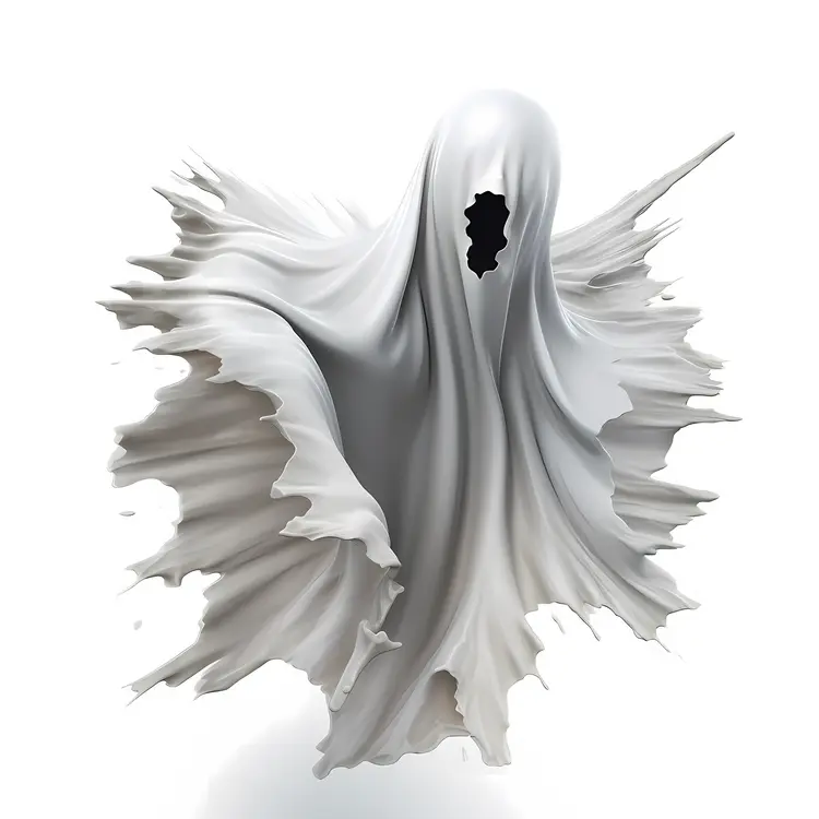 Spooky White Ghost for Halloween