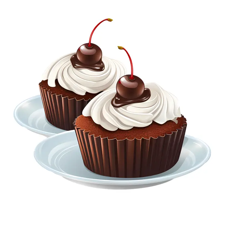 Cherry Topped Cupcakes