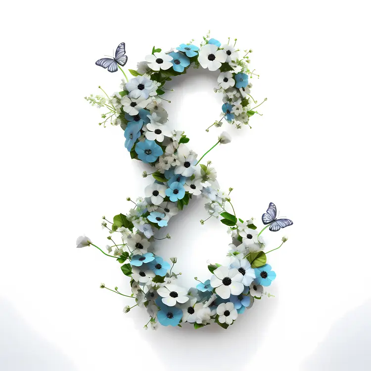 Colorful Floral Number 8