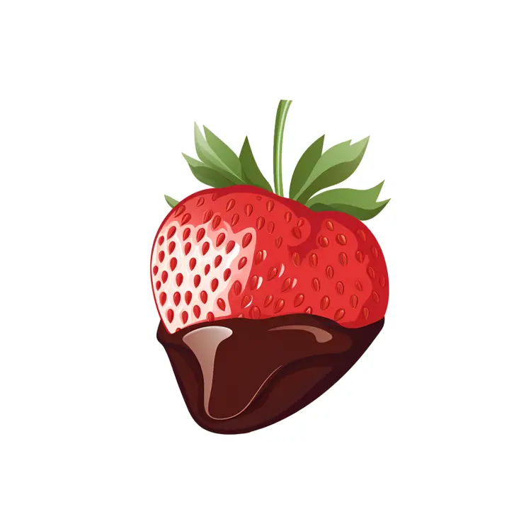 Delicious Chocolate Dipped Strawberry