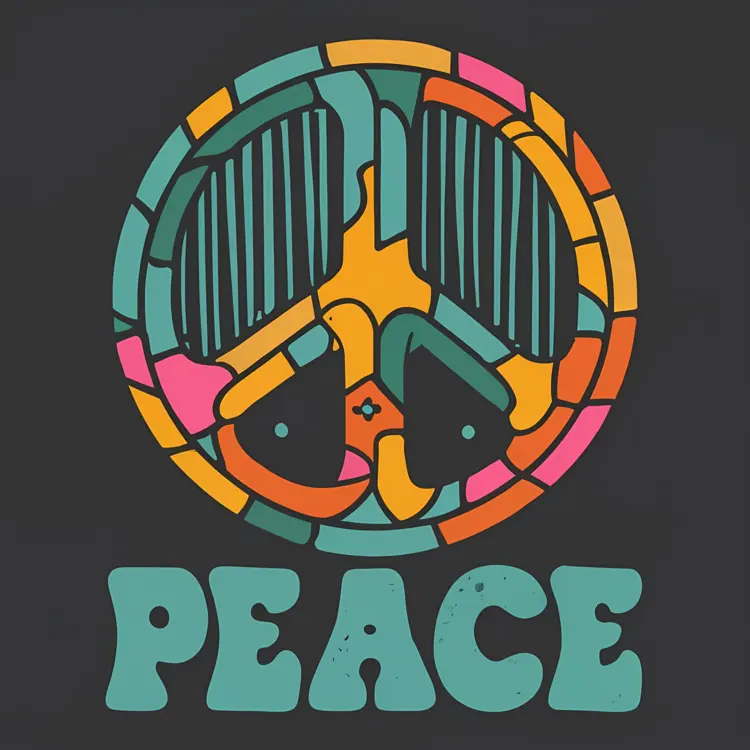 Colorful Peace Sign