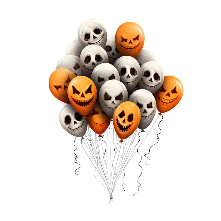 Skull Halloween Balloons