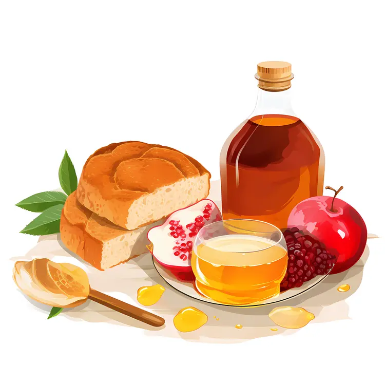 Honey and Apples for Rosh Hashanah Celebration