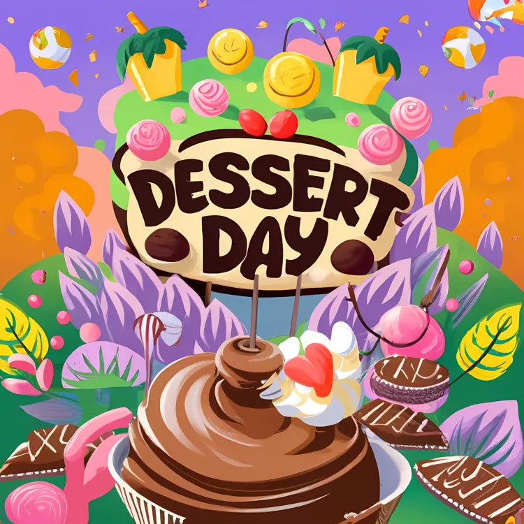 Colorful Dessert Day Celebration