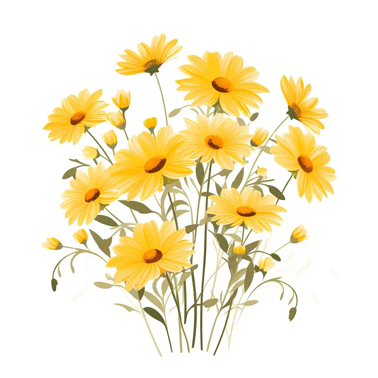 Delicate Yellow Flowers