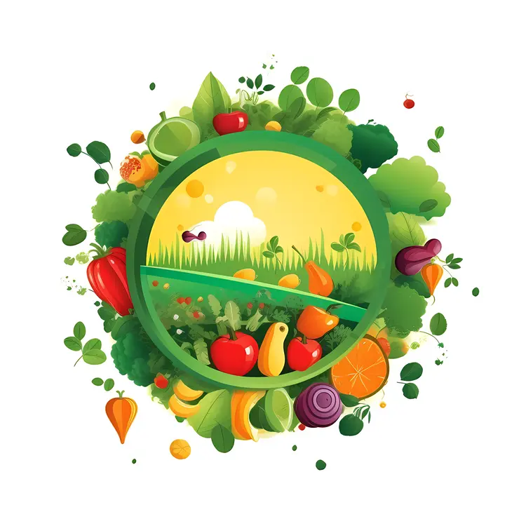 Fresh and Colorful Vegetables Illustration
