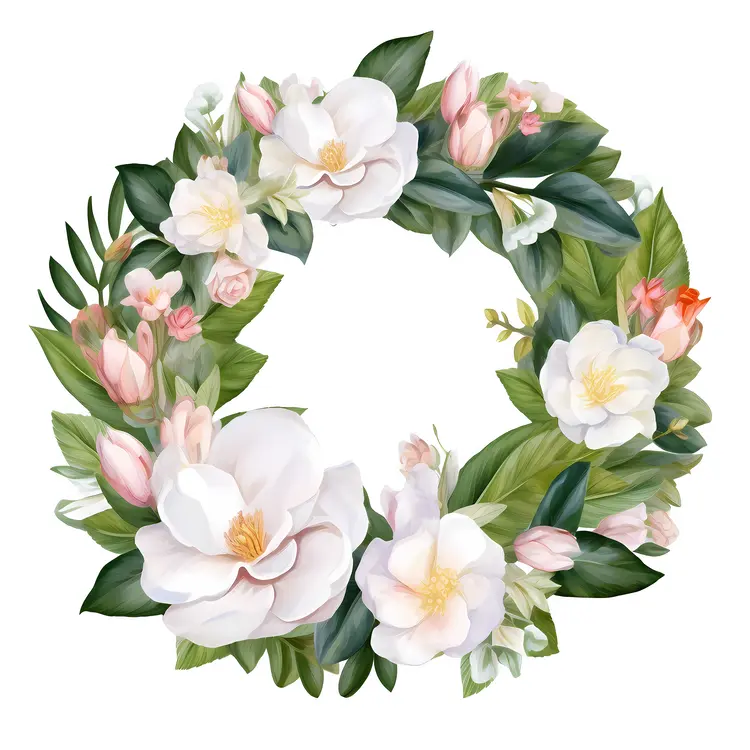 Beautiful Flower Wreath for Festive Decoration