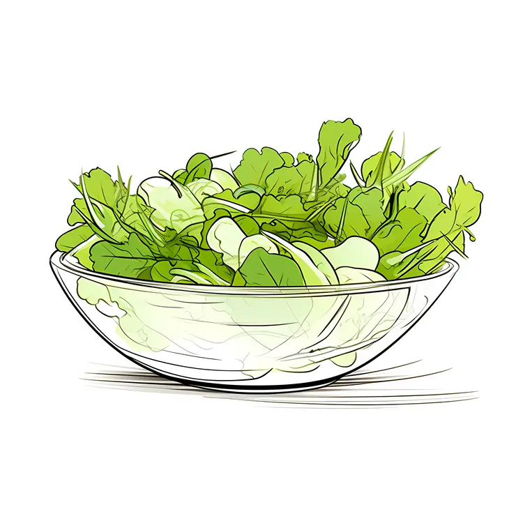Fresh Green Salad in a Bowl