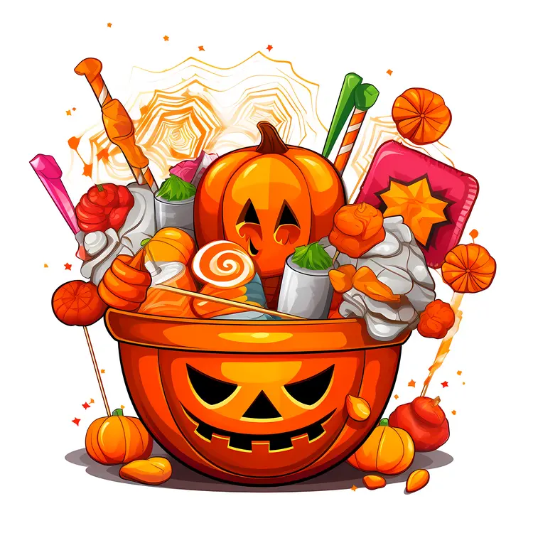 Halloween Pumpkin Bucket with Candy
Halloween Pumpkin Bucket with Candy
