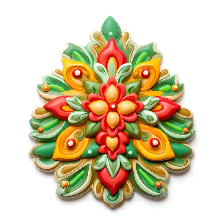 Intricate Floral Decorative Cookie