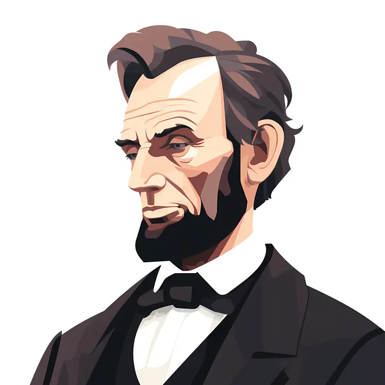 Geometric Portrait of Historical Figure