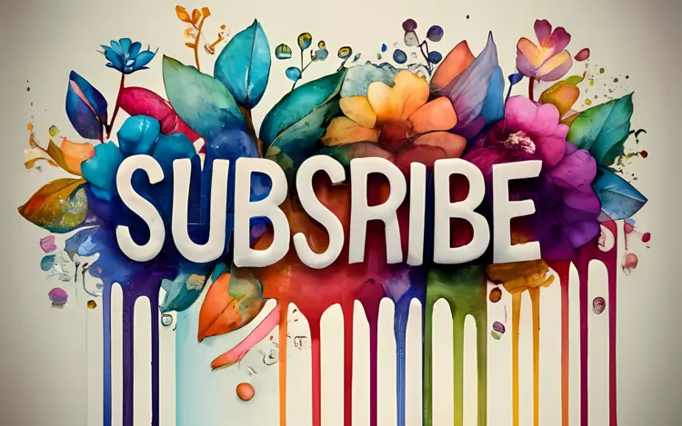 Vibrant Subscribe Floral Art