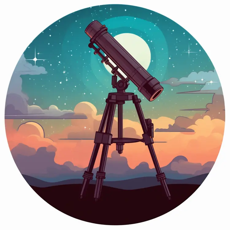 Telescope Under the Night Sky
